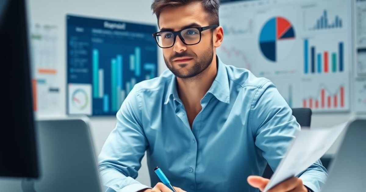 Salarié organisant les effectifs de l'entreprise grâce aux plannings qui optimise le travail.